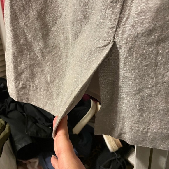 BANANA REPUBLIC LINEN PENCIL SKIRT - Picture 3 of 6